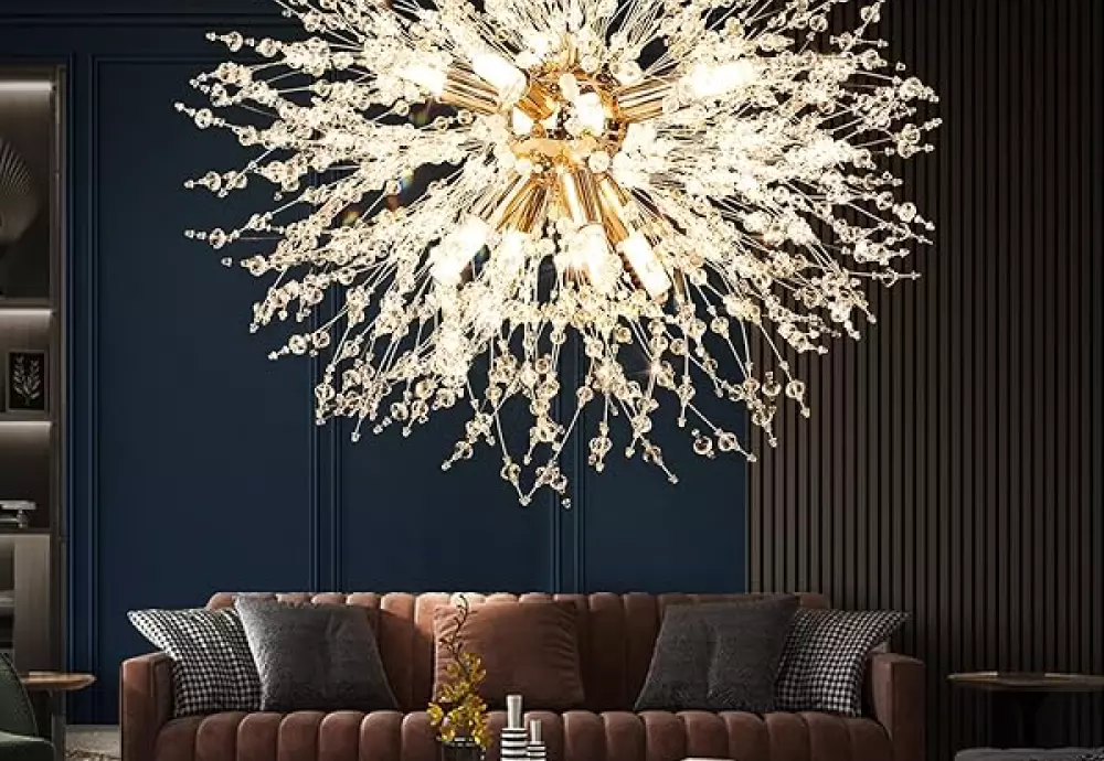 large crystal chandelier