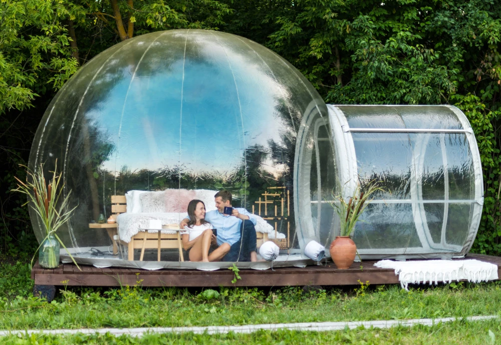 inflatable transparent dome tent