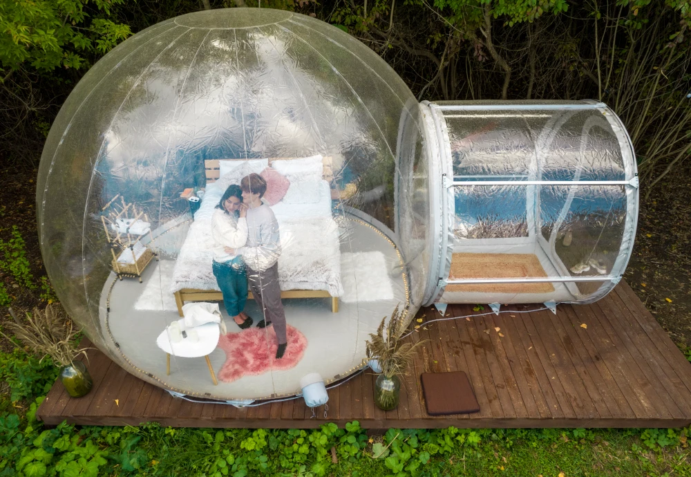 small bubble tent