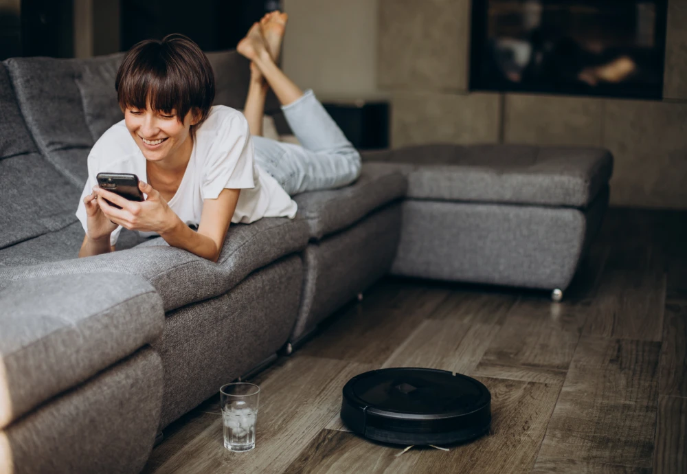 robot vacuum cleaner with mop self-empty base